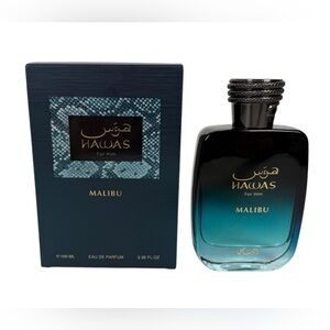 Hawas Malibu by Rasasi 3.38oz Eau De Parfum Spray for Men.